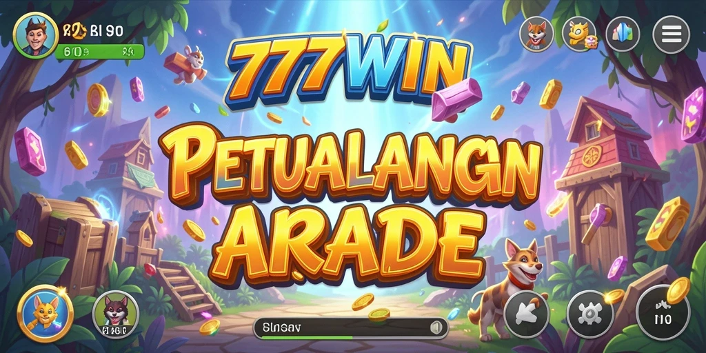 Screenshot gameplay <strong>777WIN</strong> yang penuh warna dan intens.