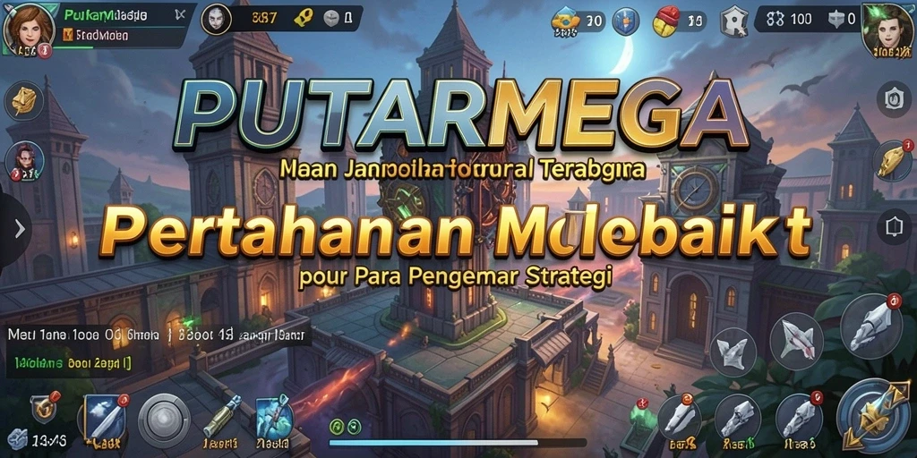 Gameplay seru di PUTARMEGA dengan strategi menara yang mendebarkan.